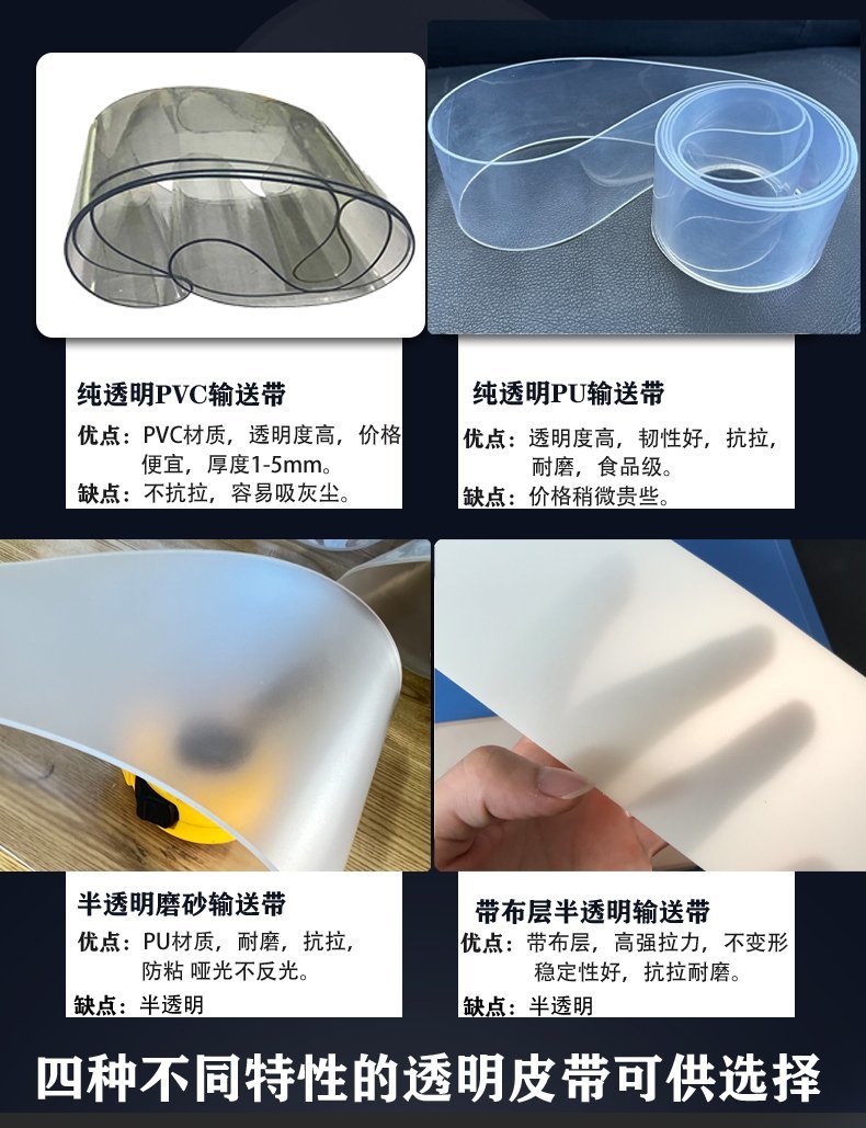 PVC透明輸送帶 PVC透明輸送帶