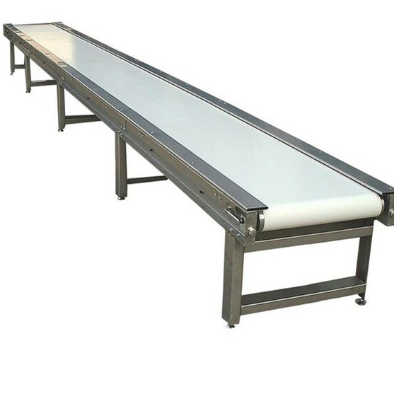 白色食品PVC輸送帶已安裝完成 白色食品PVC輸送帶已安裝完成