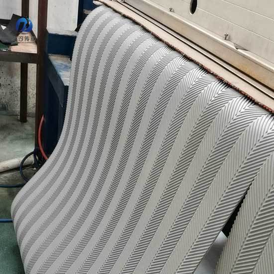 魚骨紋PVC輸送帶制作環形