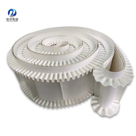 白色PVC裙邊輸送帶