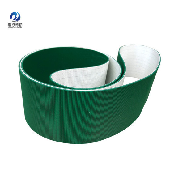 綠色二布二膠直條紋PVC輸送帶 綠色二布二膠直條紋PVC輸送帶