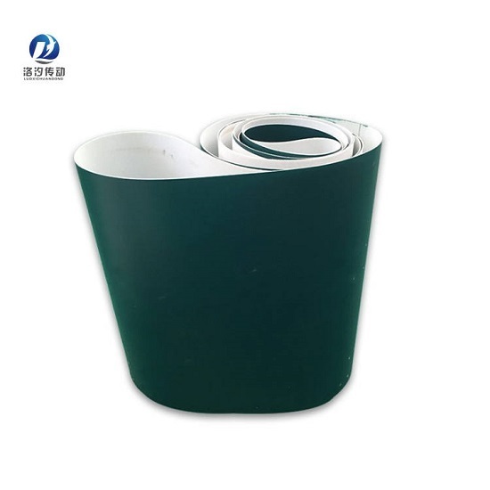 1.0mm墨綠色PU輸送帶環形制作 1.0mm墨綠色PU輸送帶環形制作