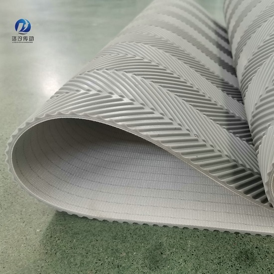 5.0灰色魚骨紋PVC輸送帶側面厚度 5.0灰色魚骨紋PVC輸送帶側面厚度