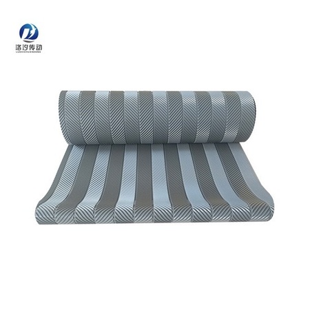 5.0灰色魚骨紋PVC輸送帶
