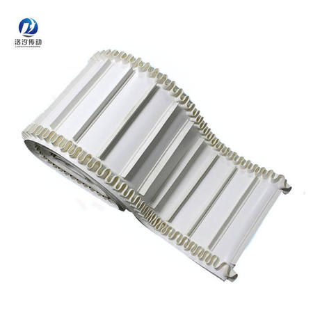 白色PU裙邊擋板輸送帶